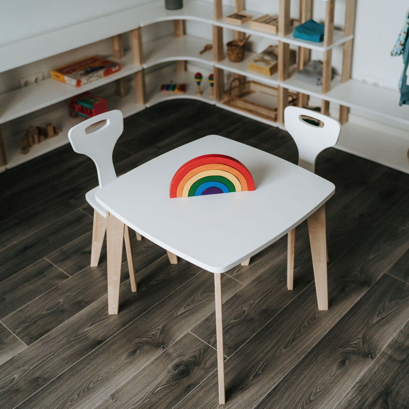 Montessori Kindertisch & Stühle