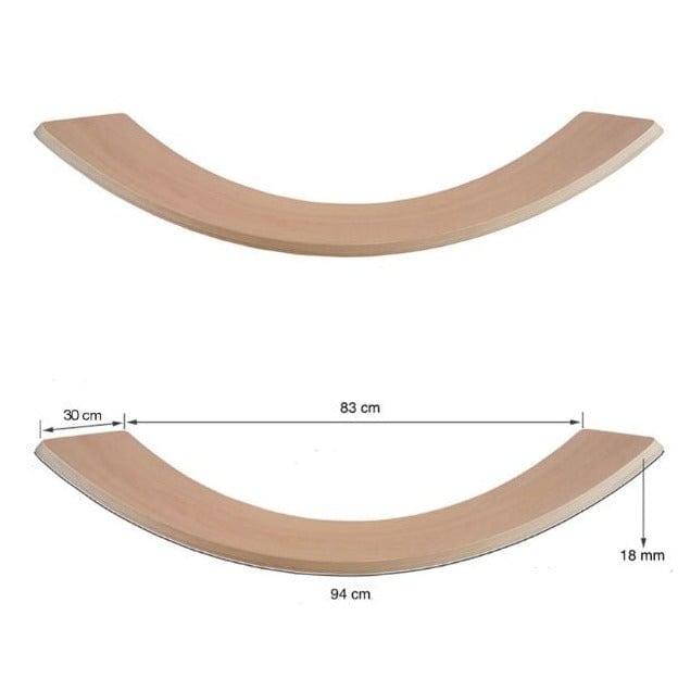 Jindl Balancierbrett aus Holz mit Filz | Khaki