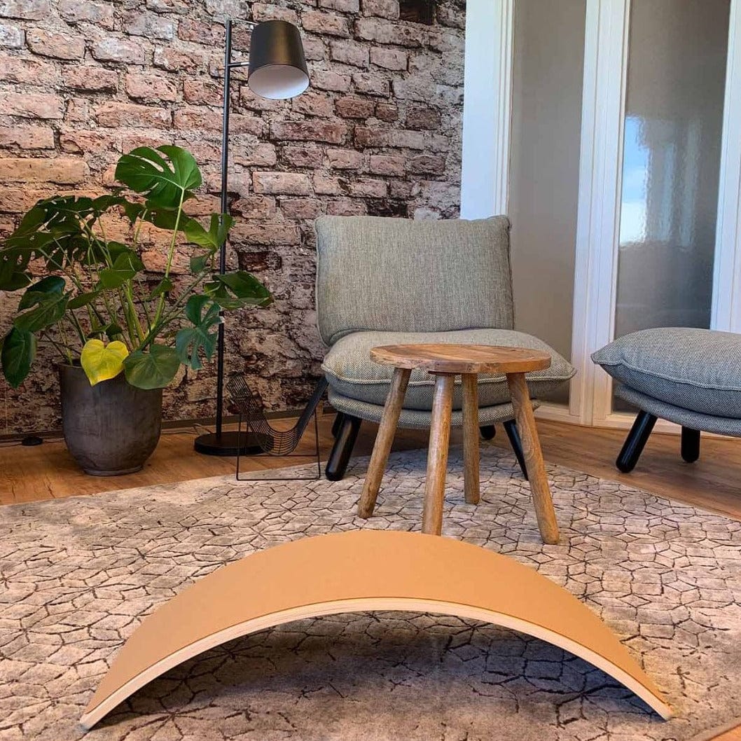 Jindl Balancierbrett aus Holz mit Filz | Khaki