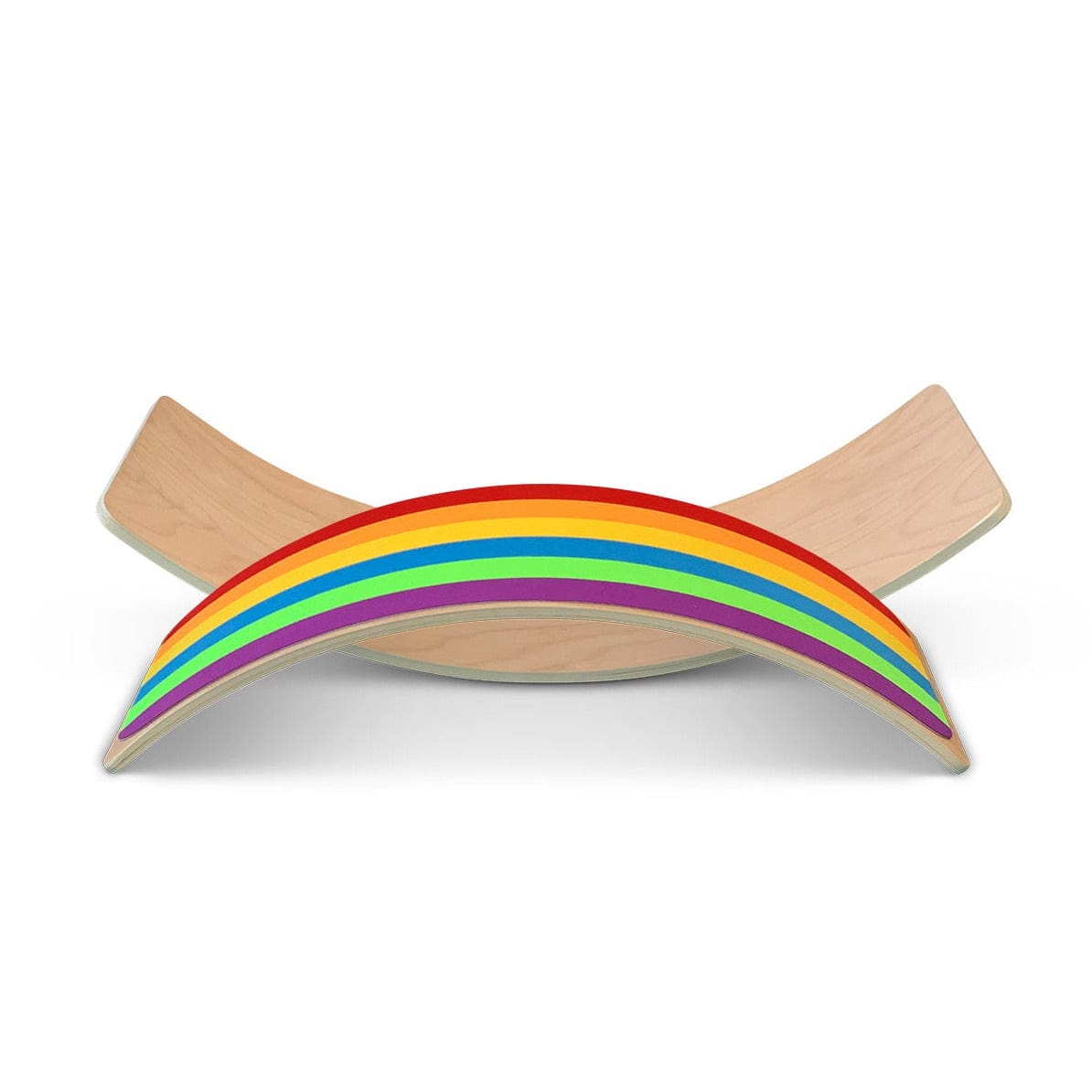 Jindl Balancierbrett aus Holz mit Filz | Regenbogen