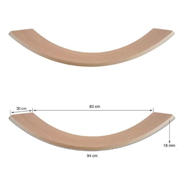 Jindl Balancierbrett aus Holz mit Filz | Rosa