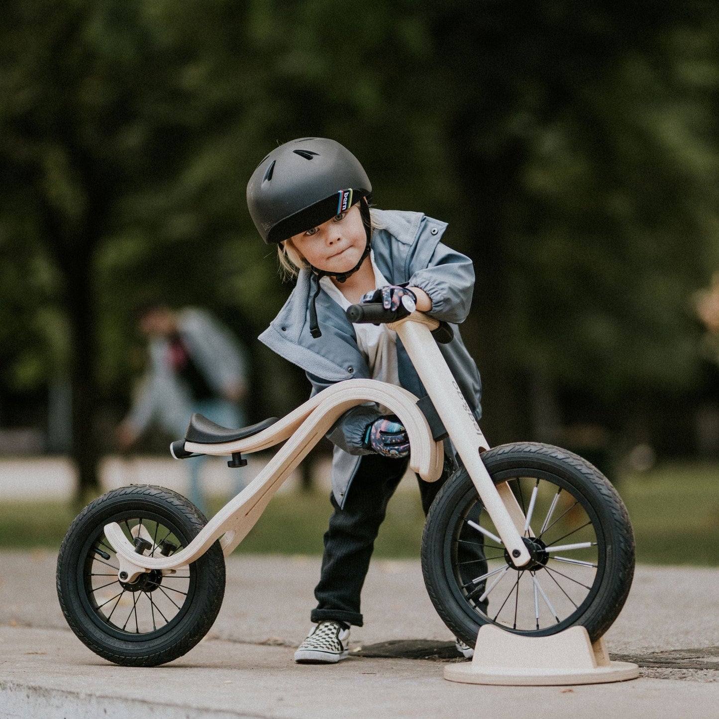 LEG&GO Höhenverstellbares 3-in-1 Holz-Laufrad "Balance Bike"