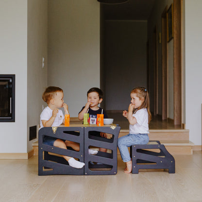 3in1 Lernturm - Streifen-Design