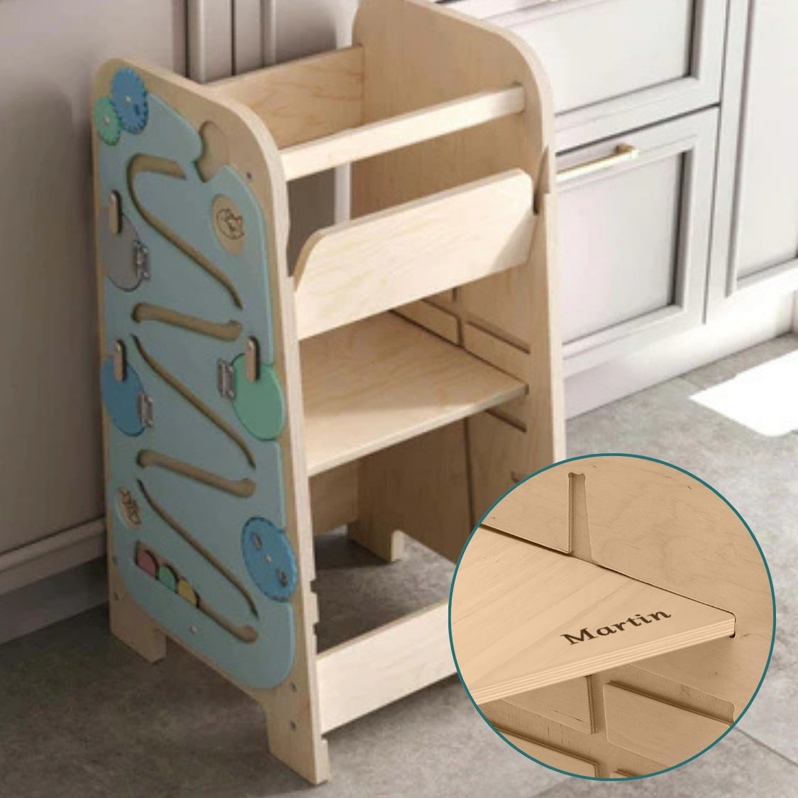 Multifunktionaler 5in1 Lernturm