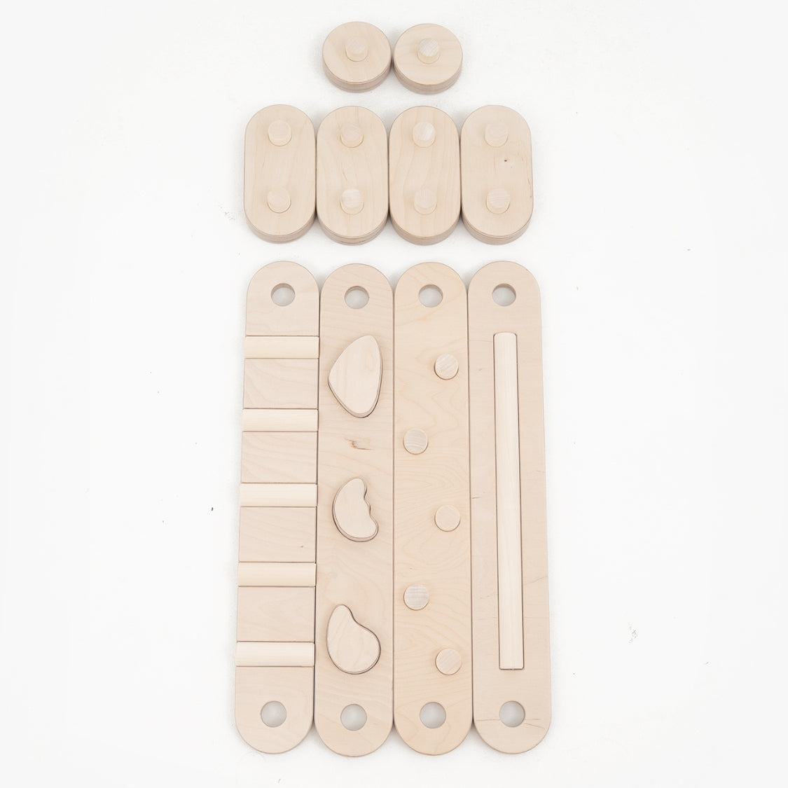 Koppelbare 2in1 Balancierbalken - 4er Set