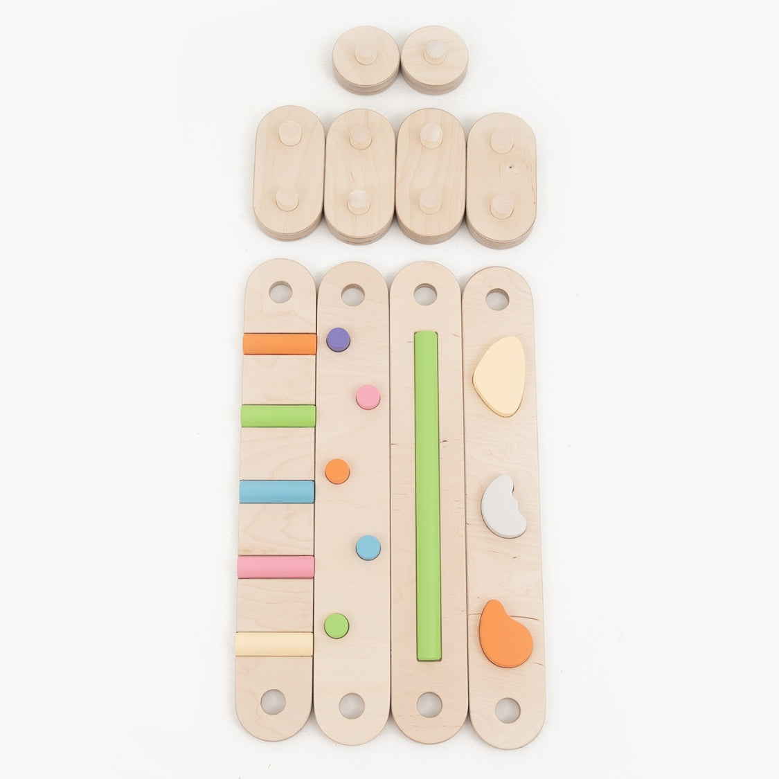Koppelbare 2in1 Balancierbalken - 4er Set