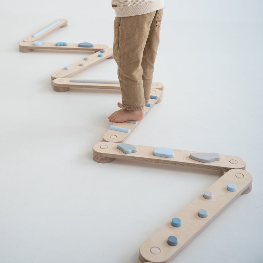 Koppelbare 2in1 Balancierbalken - 8er Set