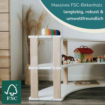 Modulares Bogenregal für Kinder | MODURA