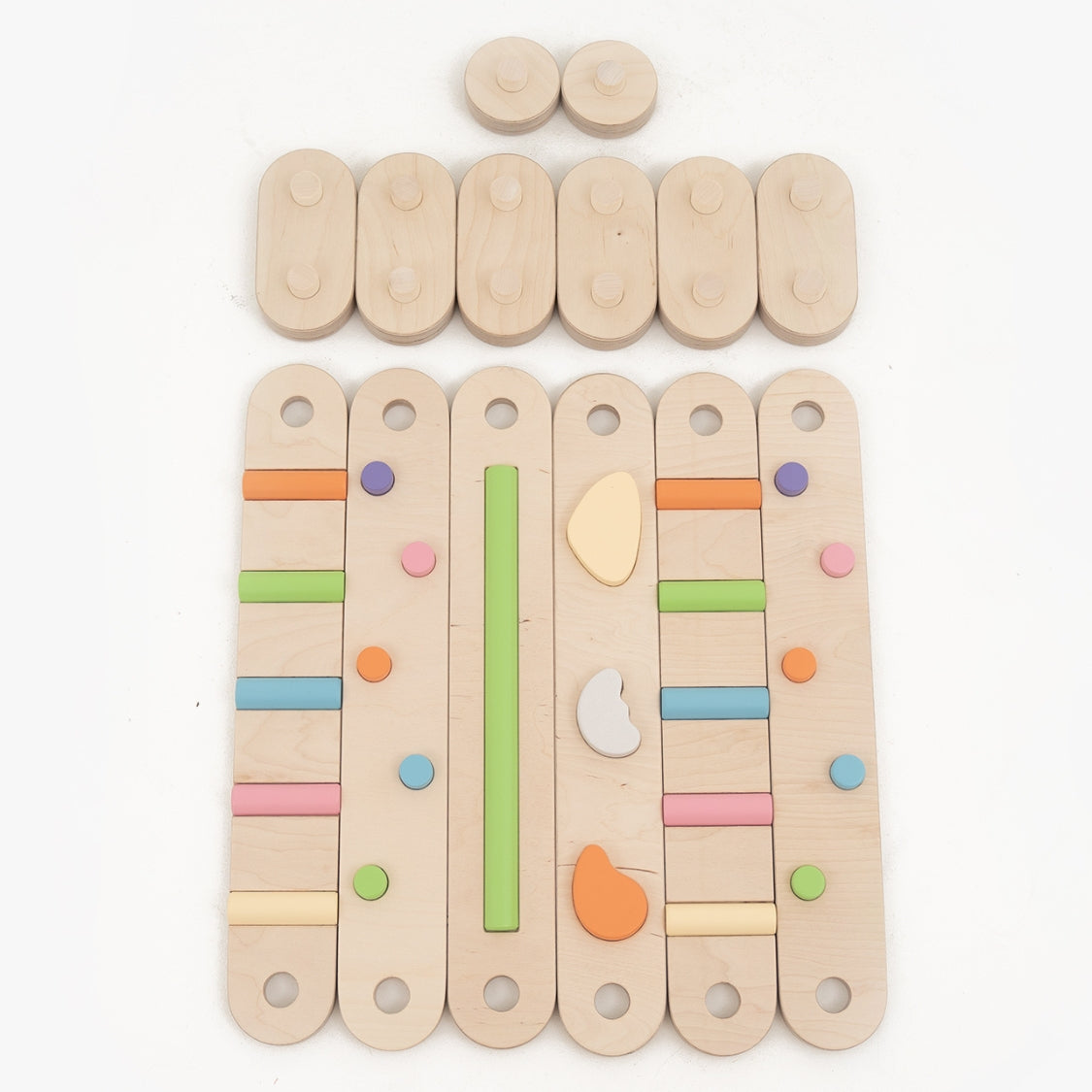 Koppelbare 2in1 Balancierbalken - 6er Set