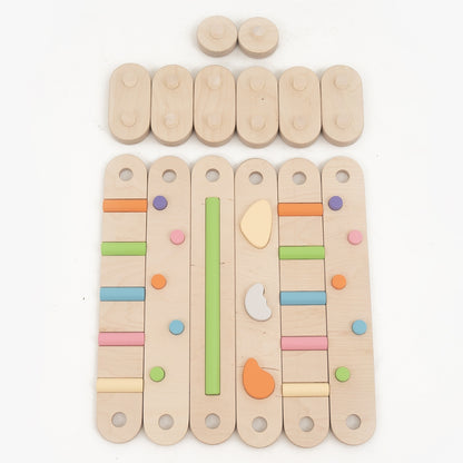 Koppelbare 2in1 Balancierbalken - 6er Set