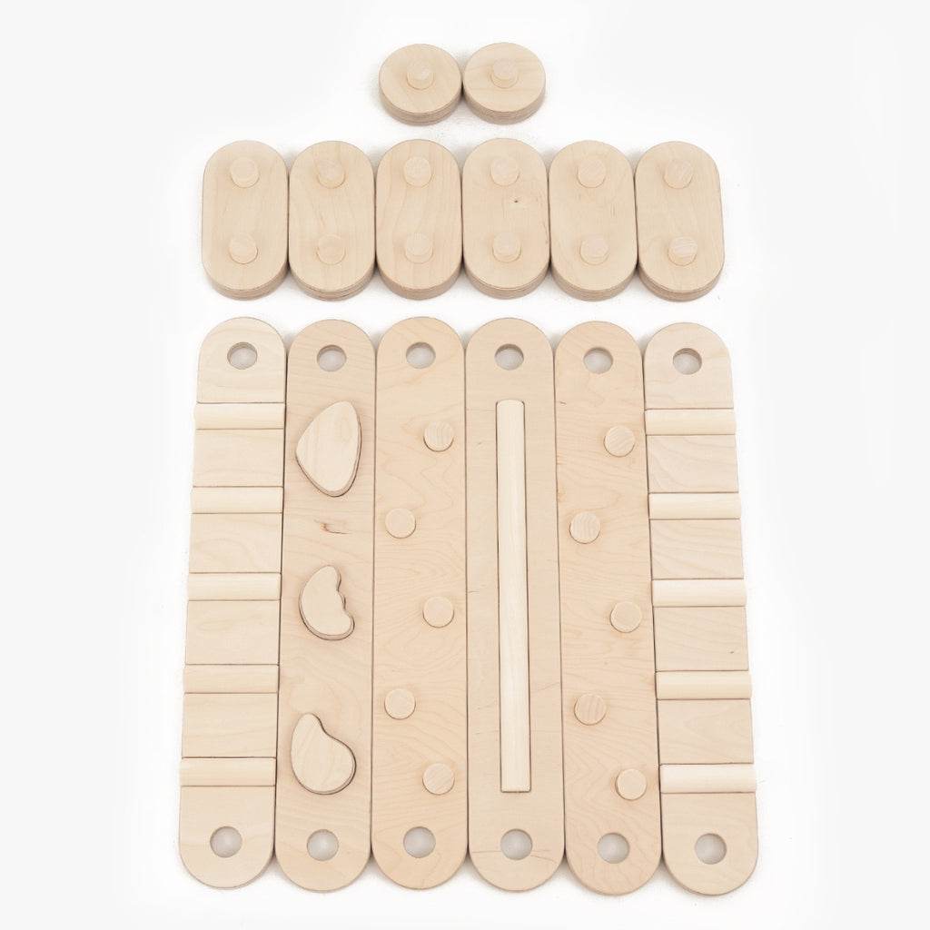 Koppelbare 2in1 Balancierbalken - 6er Set