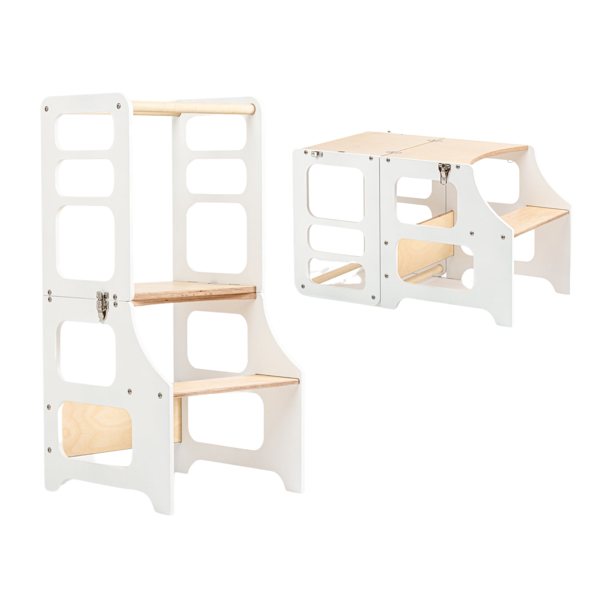 2in1 Lernturm und Tisch - Weiß - Juniorito