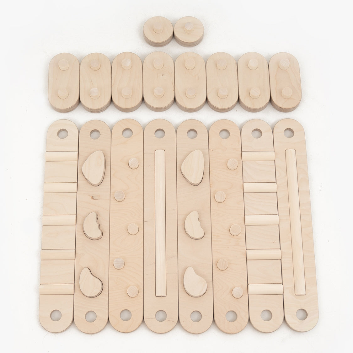 Koppelbare 2in1 Balancierbalken - 8er Set