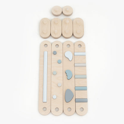 Koppelbare 2in1 Balancierbalken - 4er Set
