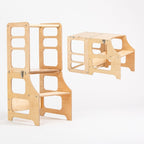 4in1 Lernturm - Klarlack - Nur Lernturm/Kindertisch - Juniorito