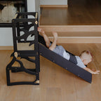 4in1 Lernturm mit Tisch, Rutsche & Tritthocker - Baum - Design - Weiß - Juniorito