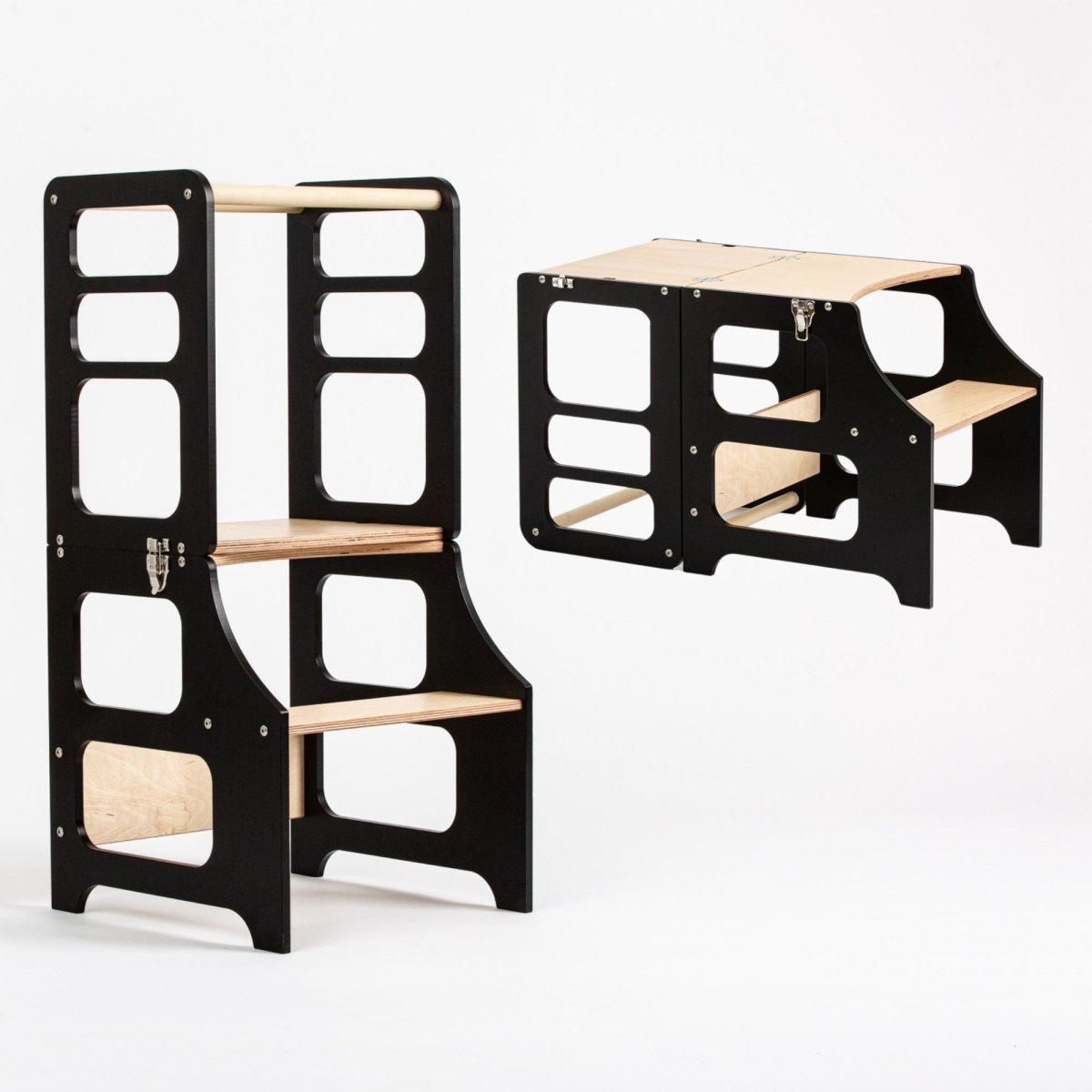 4in1 Lernturm - Schwarz - Nur Lernturm/Kindertisch - Juniorito