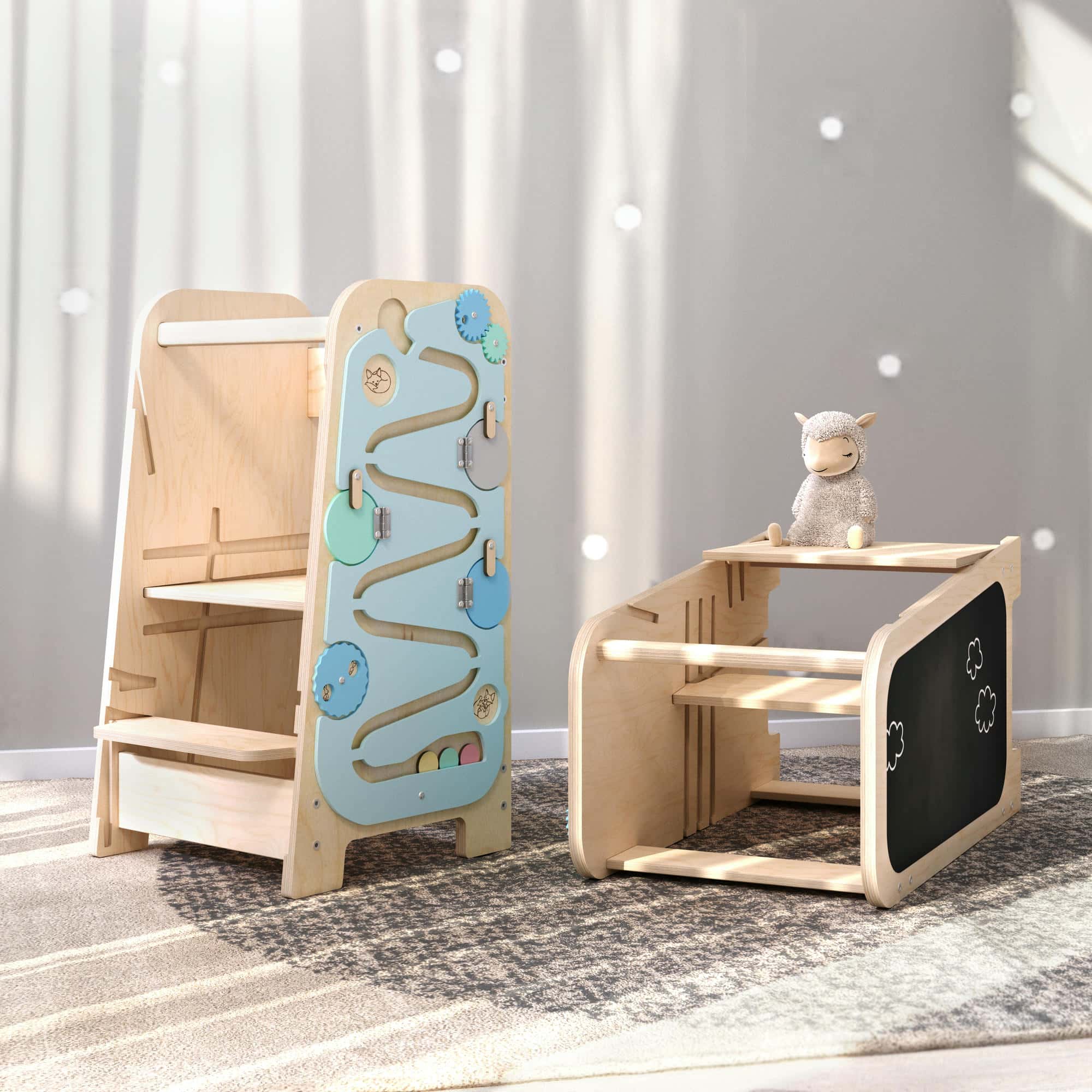 Multifunktionaler 5in1 Lernturm