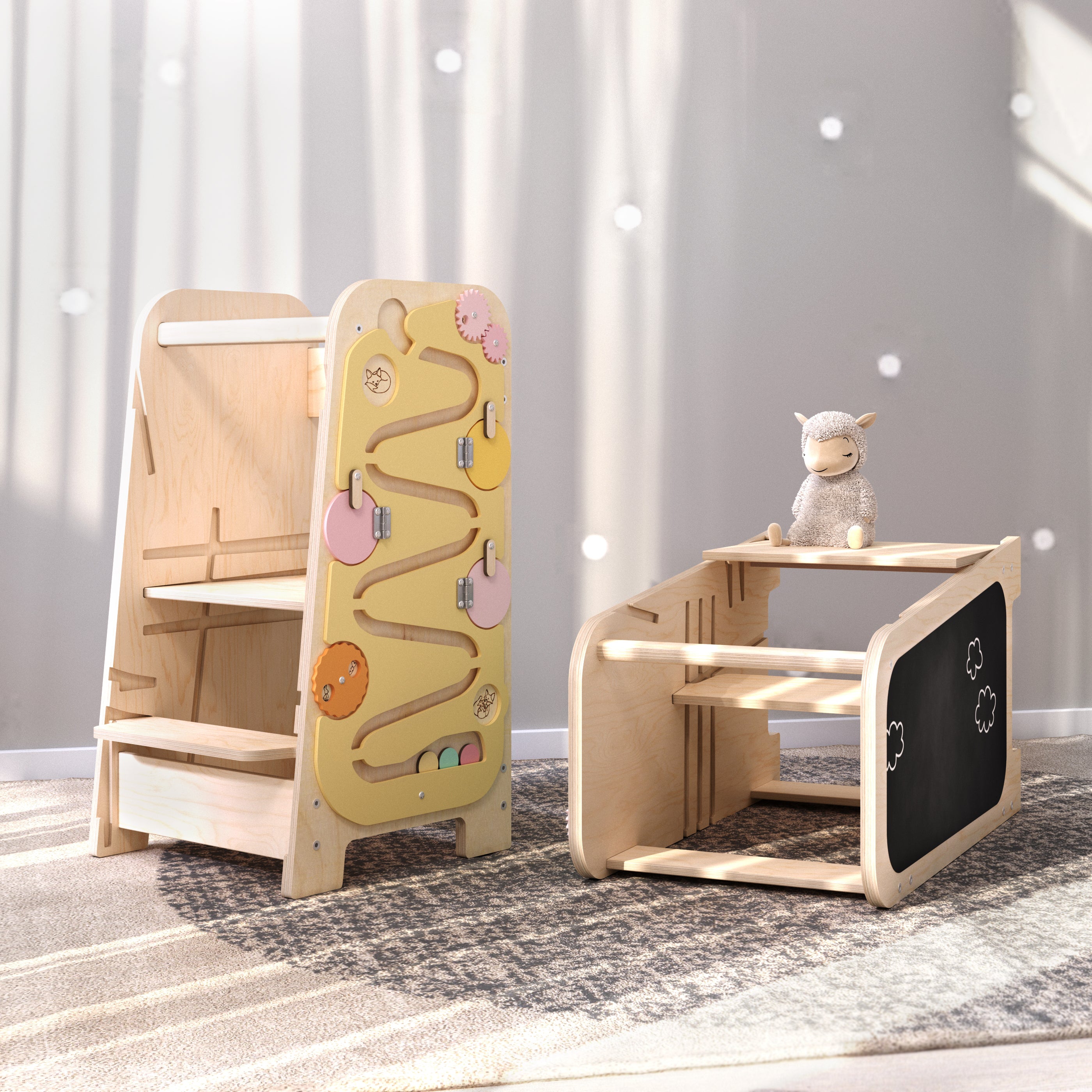 Multifunktionaler 5in1 Lernturm