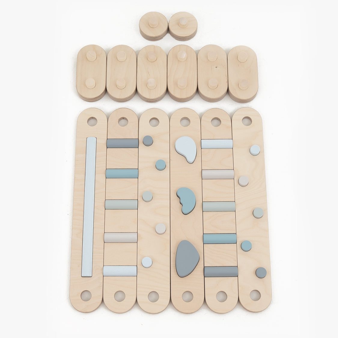 Koppelbare 2in1 Balancierbalken - 6er Set