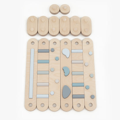Koppelbare 2in1 Balancierbalken - 6er Set