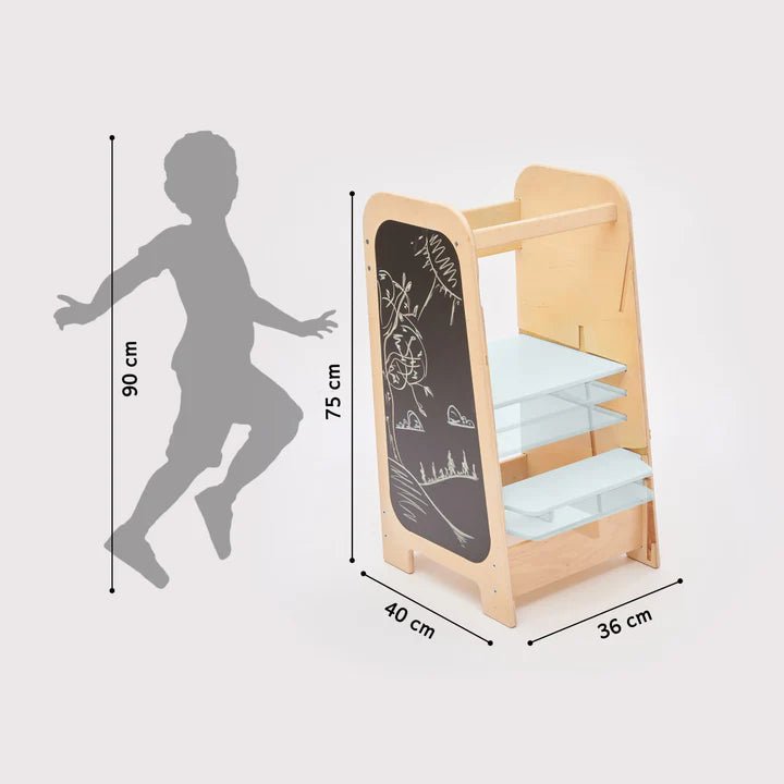 5in1 Lernturm "Multi" - Mint - mit Gravur - Juniorito