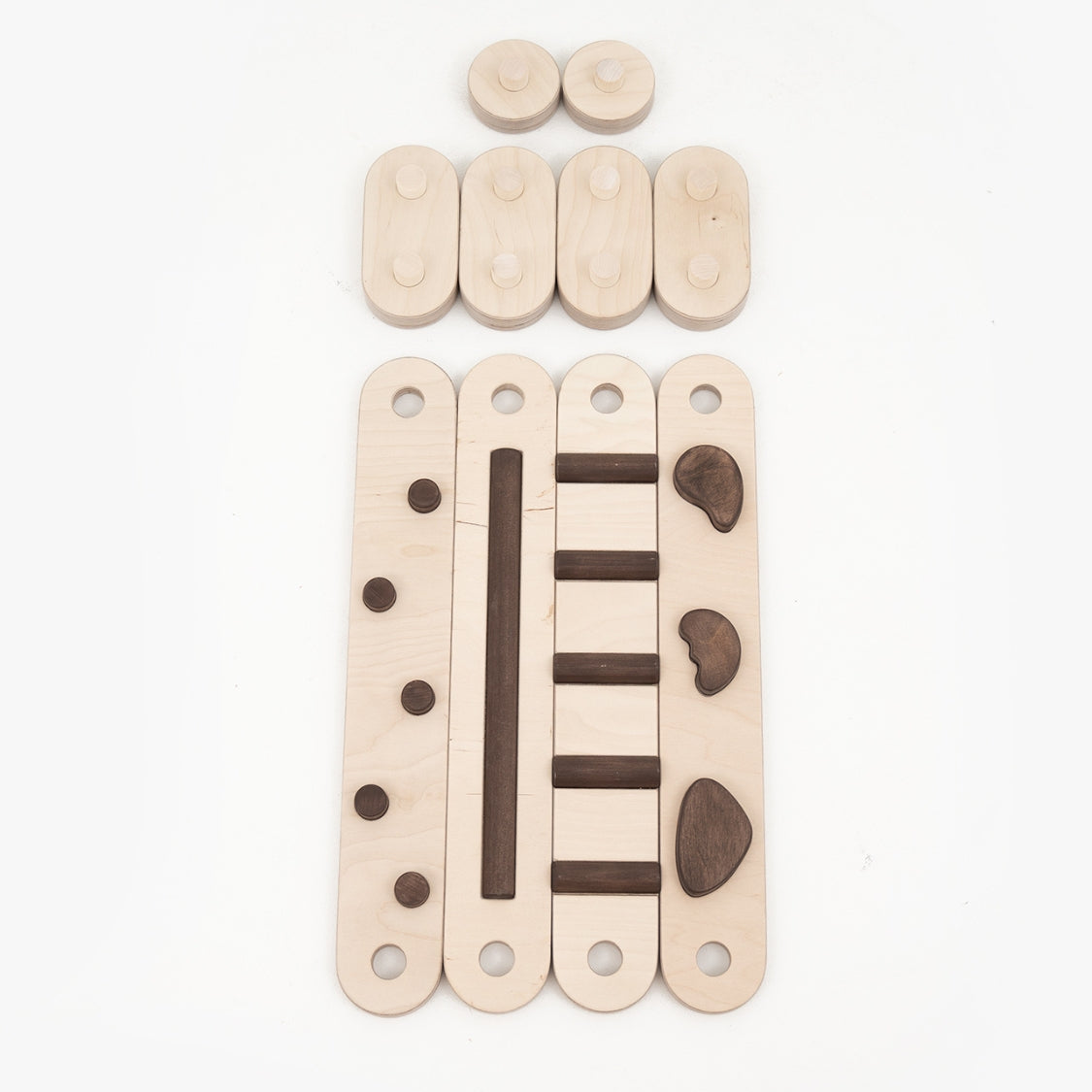 Koppelbare 2in1 Balancierbalken - 4er Set