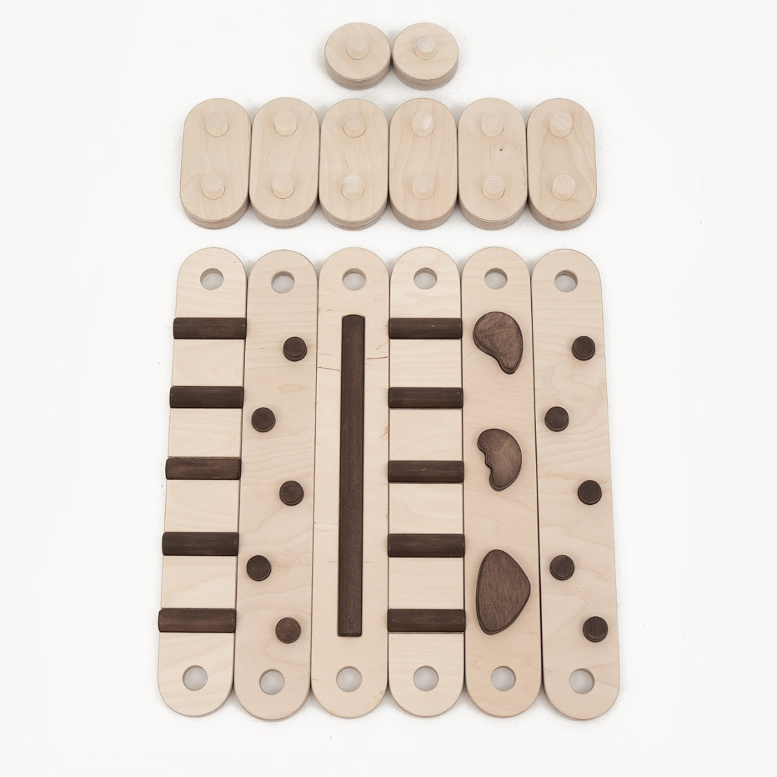 Koppelbare 2in1 Balancierbalken - 6er Set