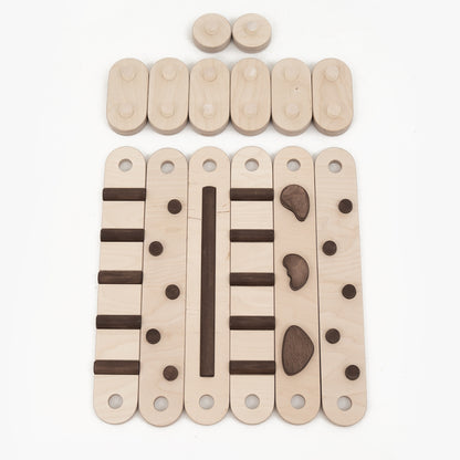 Koppelbare 2in1 Balancierbalken - 6er Set