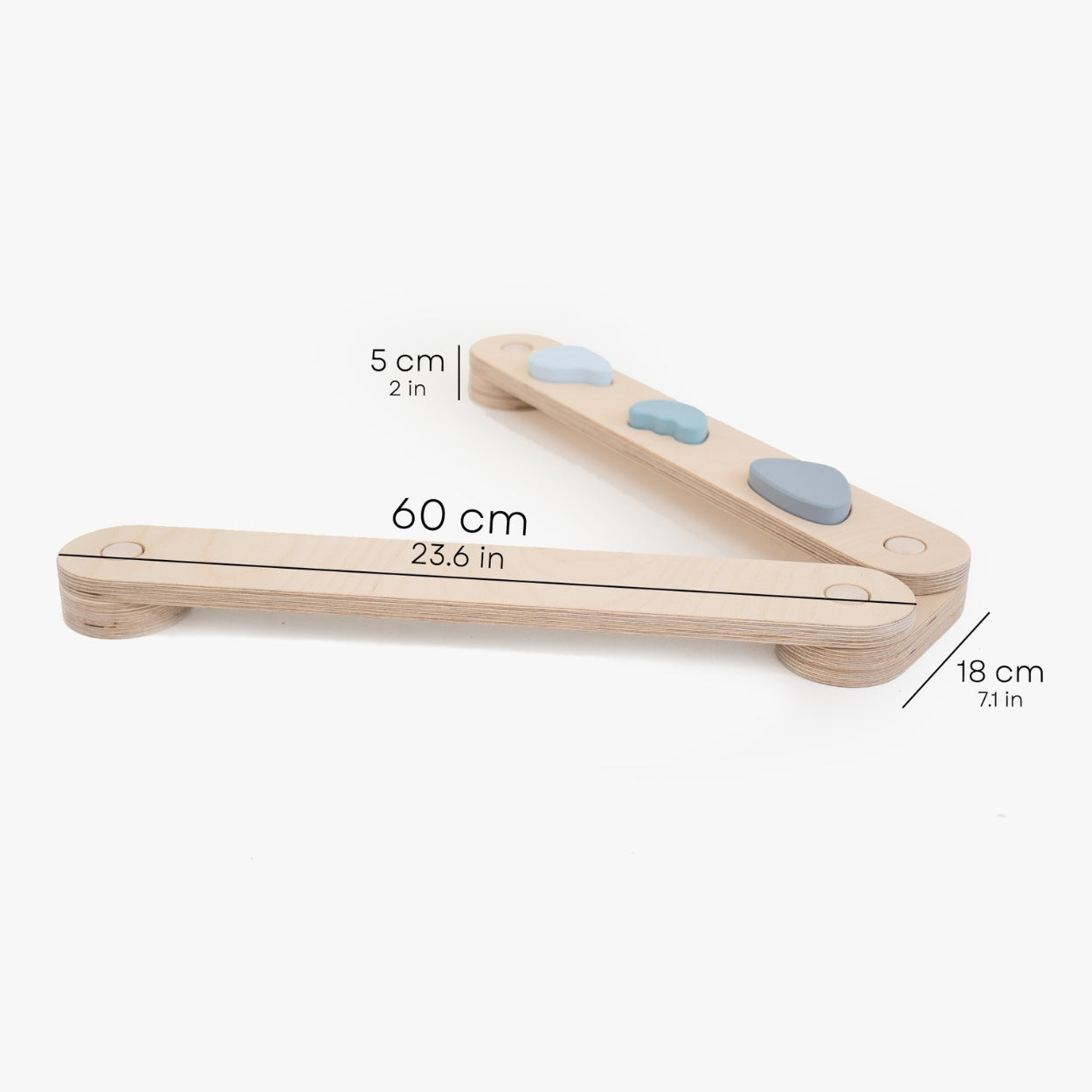 Koppelbare 2in1 Balancierbalken - 8er Set