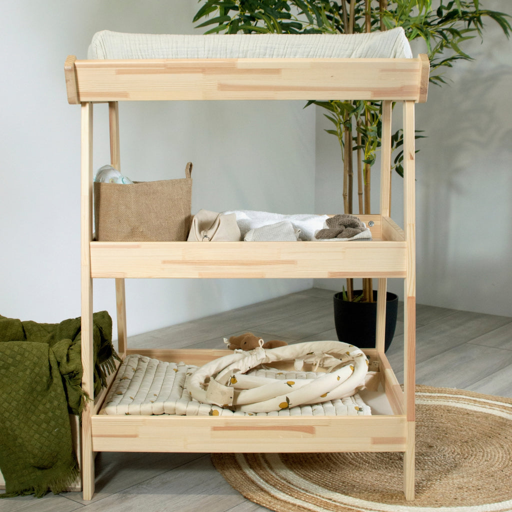 Wickeltisch aus Massivholz