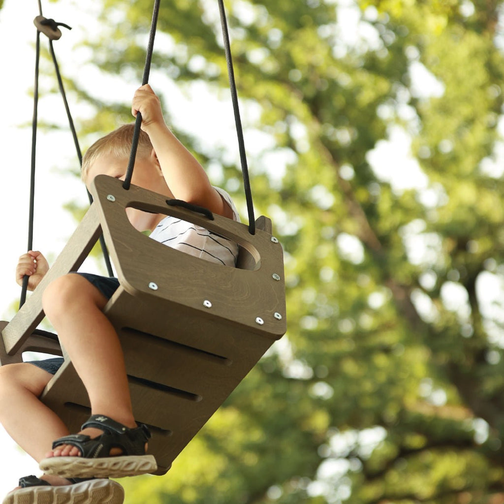 Babyschaukel aus Holz - Braun - Juniorito