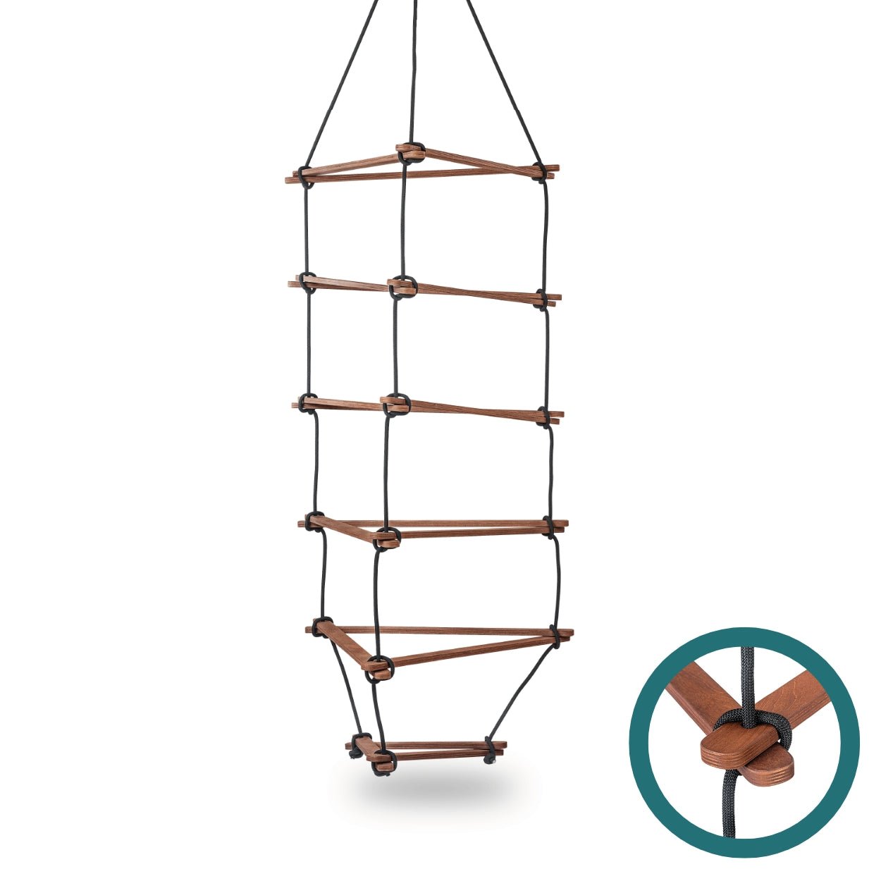 Dreieck - Strickleiter für Kinder - Braun - L - Juniorito