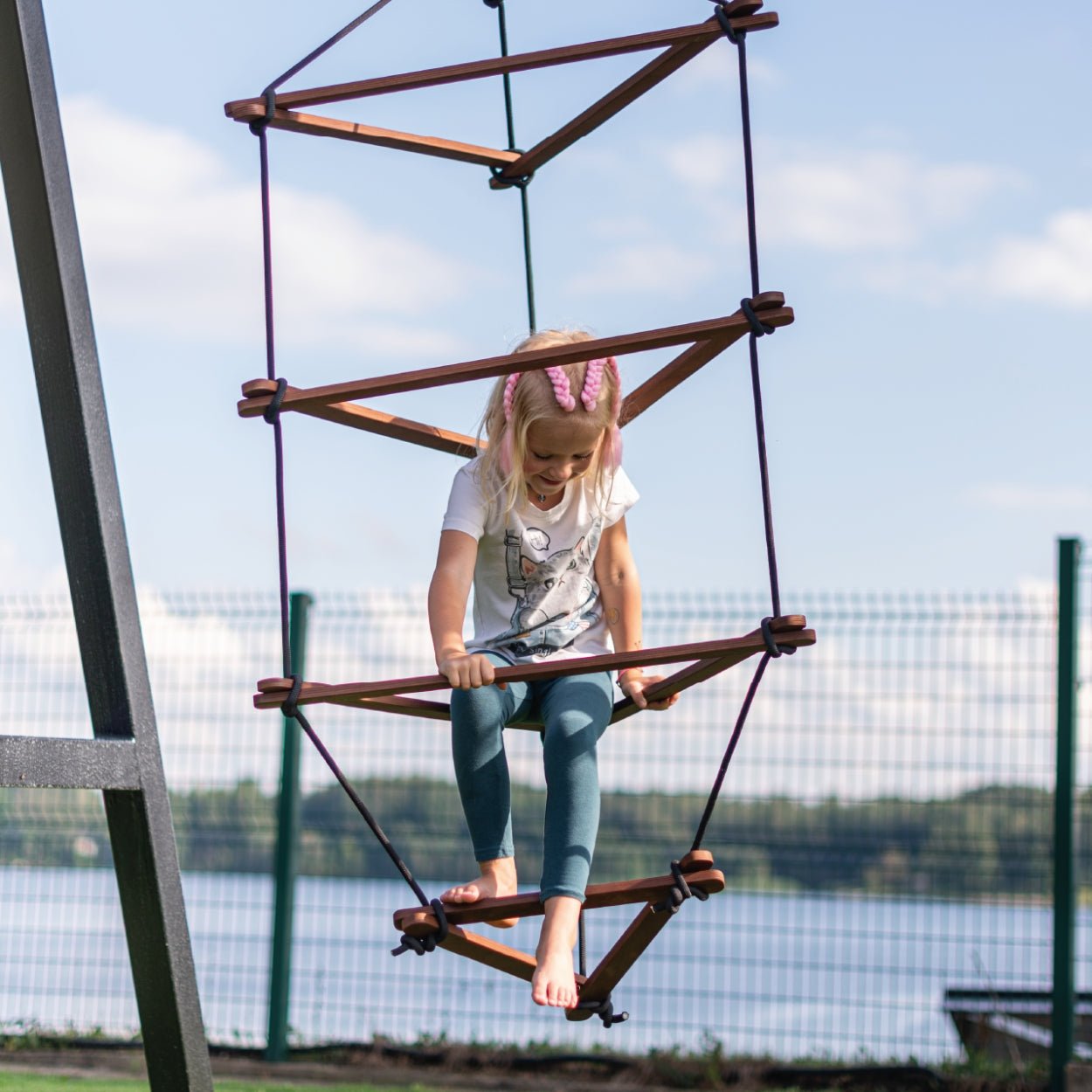 Dreieck - Strickleiter für Kinder - Braun - M - Juniorito