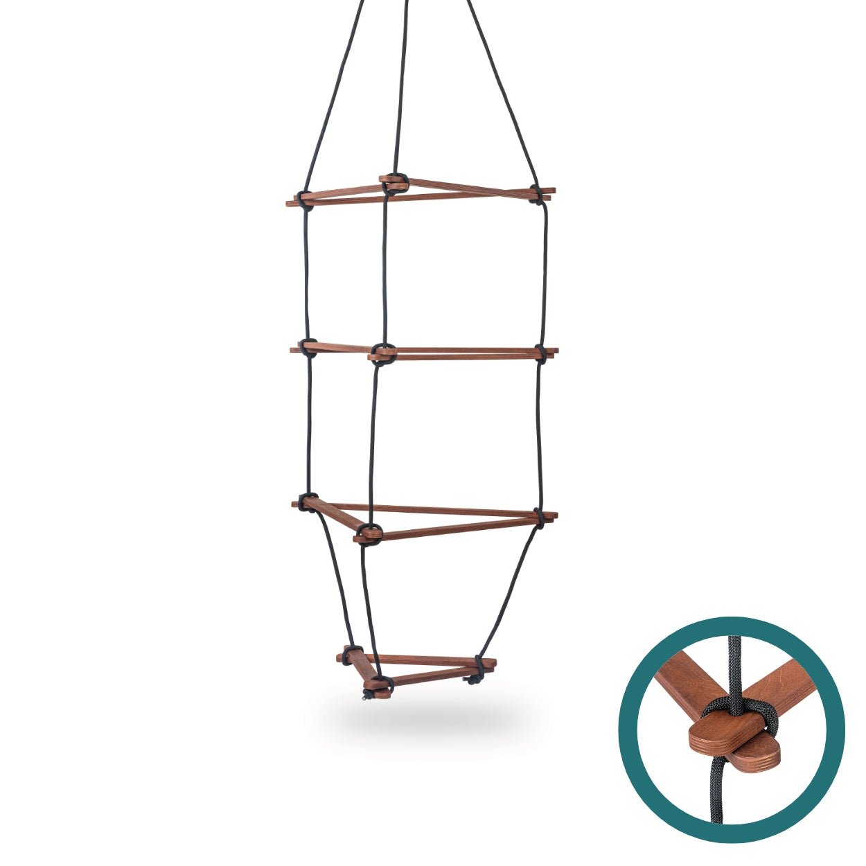 Dreieck - Strickleiter für Kinder - Braun - M - Juniorito