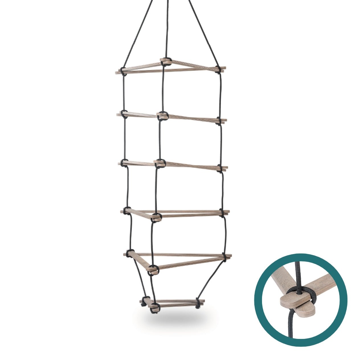 Dreieck - Strickleiter für Kinder - Grau - L - Juniorito