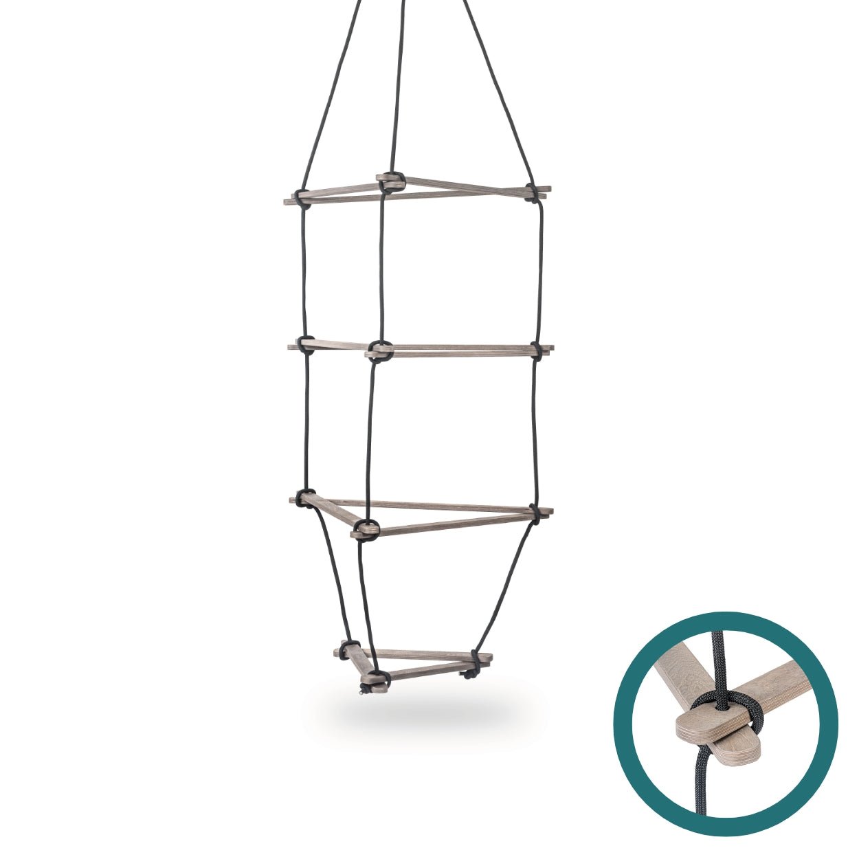 Dreieck - Strickleiter für Kinder - Grau - M - Juniorito