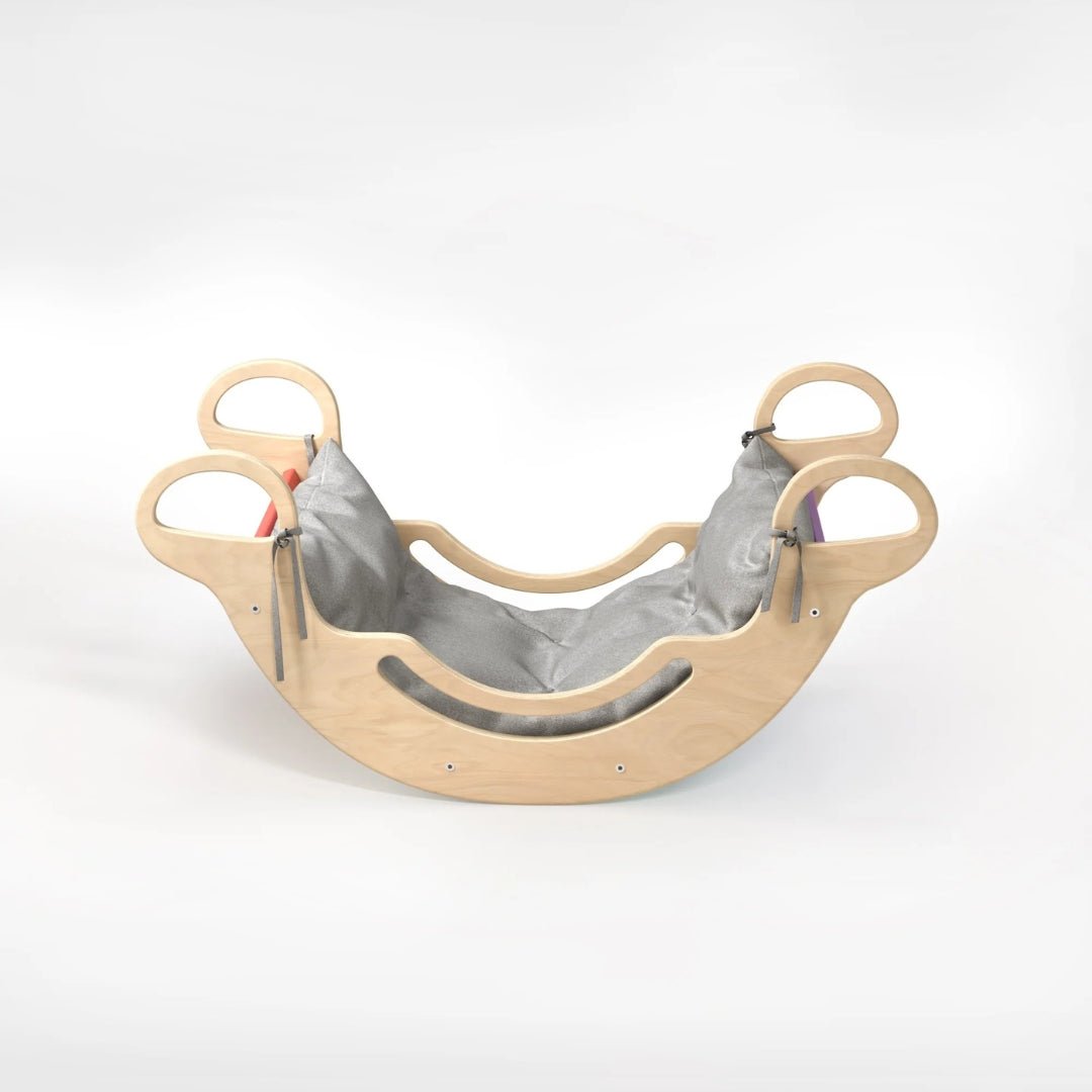 Kissen für Bogenwippe - Grau mit Sternen - Juniorito