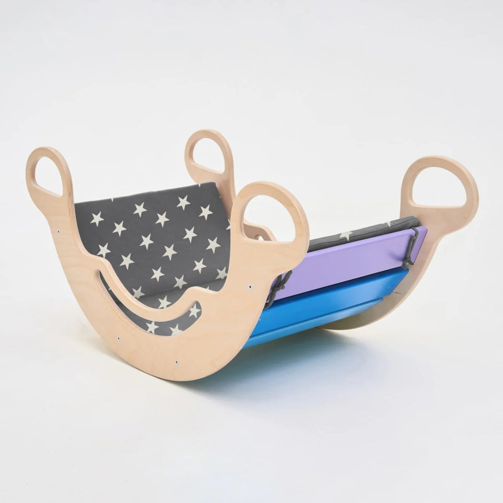 Kissen für Bogenwippe - Grau mit Sternen - Juniorito