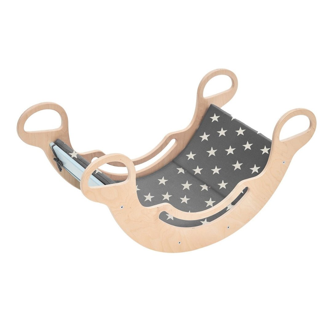 Kissen für Bogenwippe - Grau mit Sternen - Juniorito