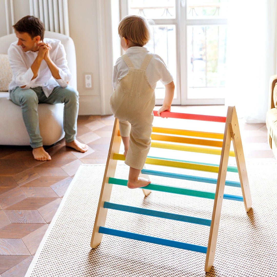 Klappbares Pikler Dreieck | Bunt - Juniorito