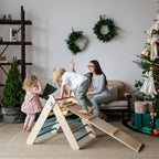 Klappbares Pikler Dreieck + Rutsche | Bunt - Juniorito