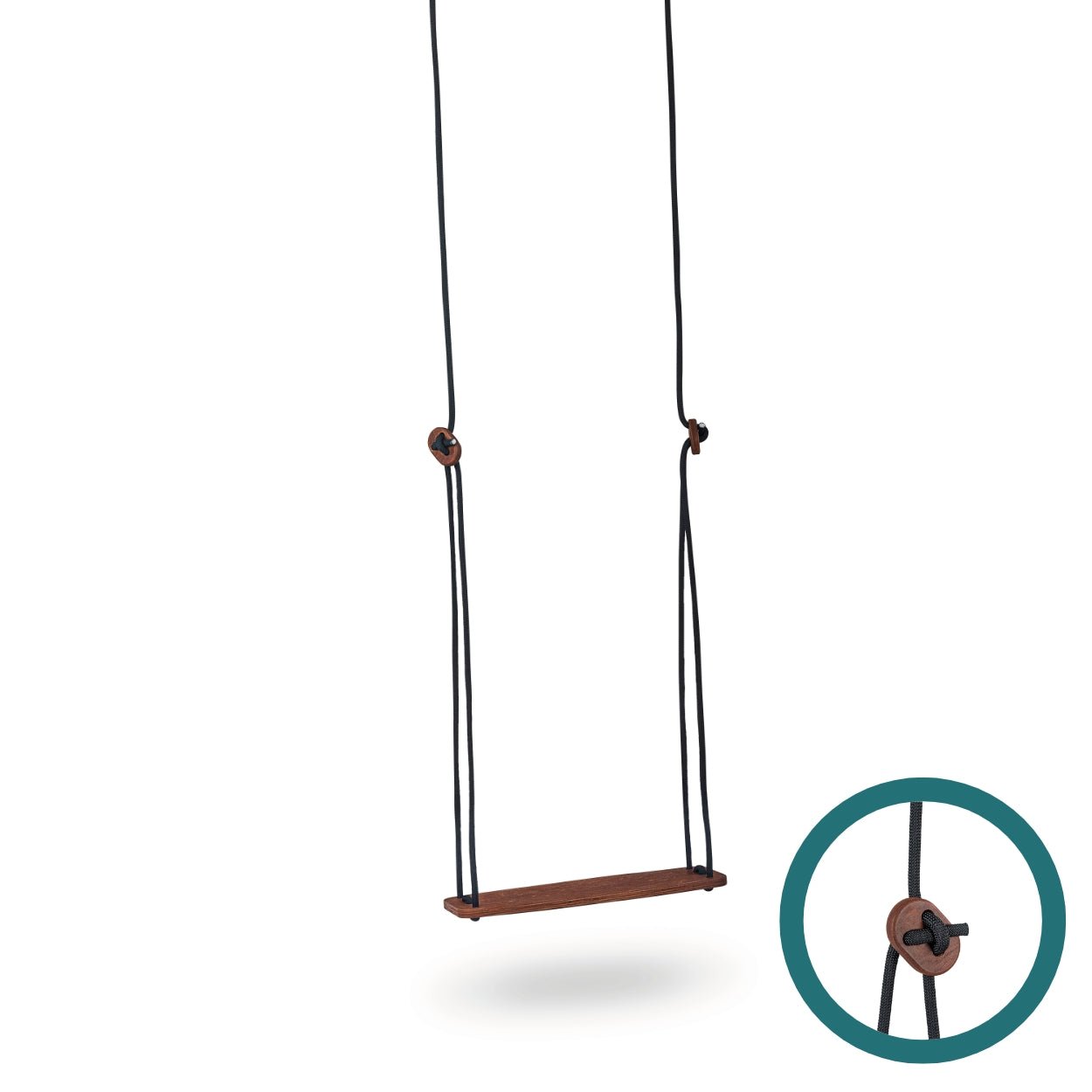 Klassische Holzschaukel für Kinder - Braun - Juniorito