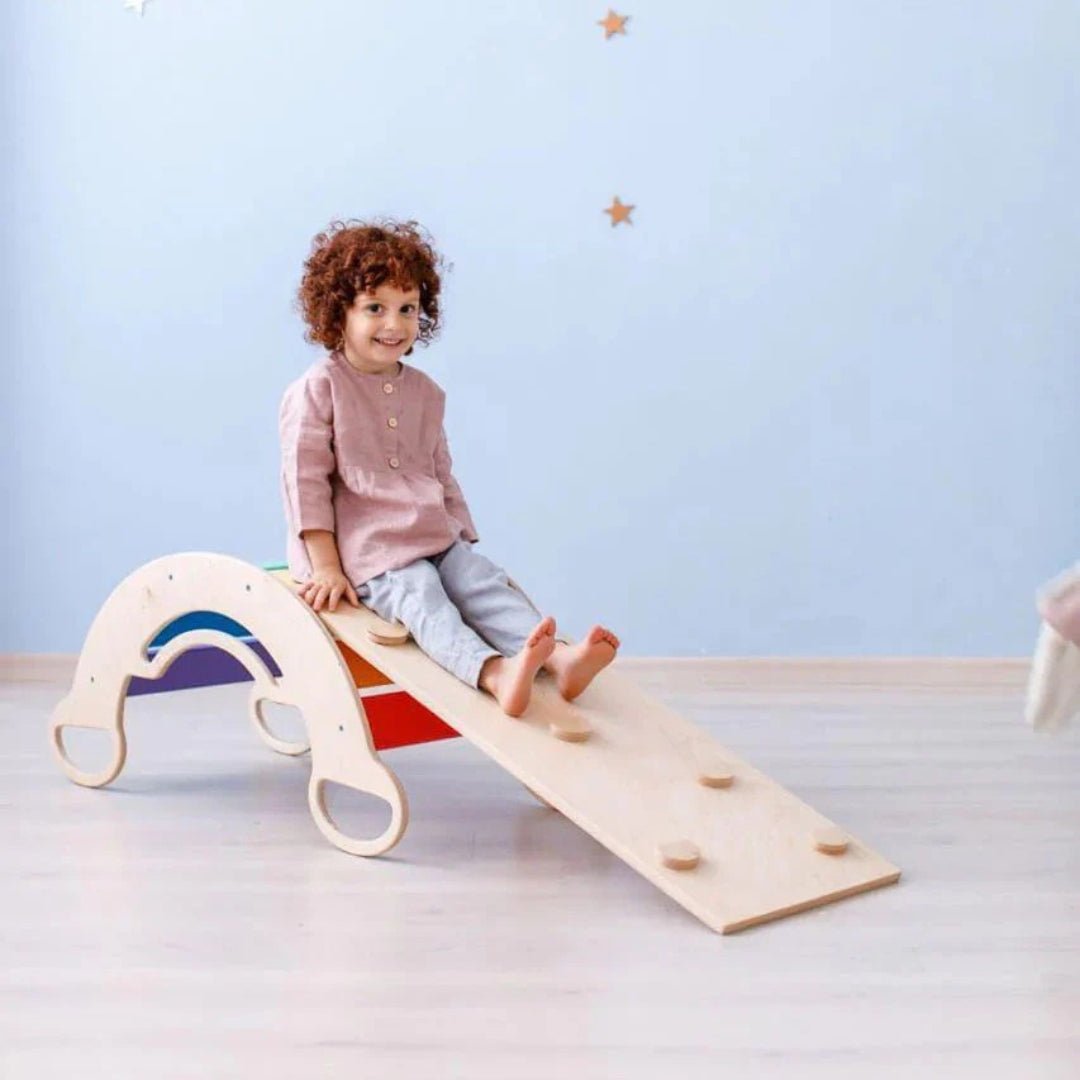 Kletterbogen mit Rutsche | Bunt - Juniorito