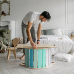 Kletterdreieck und Bogenwippe + 2x Rutsche SET | Mint - Juniorito