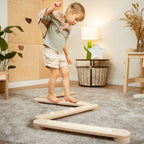 Koppelbares Balancierbalken 4er Set - doppelseitig - Blau - Juniorito