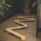 Koppelbares Balancierbalken 6er Set - doppelseitig - Braun - Juniorito