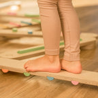 Koppelbares Balancierbalken 6er Set - doppelseitig - Braun - Juniorito