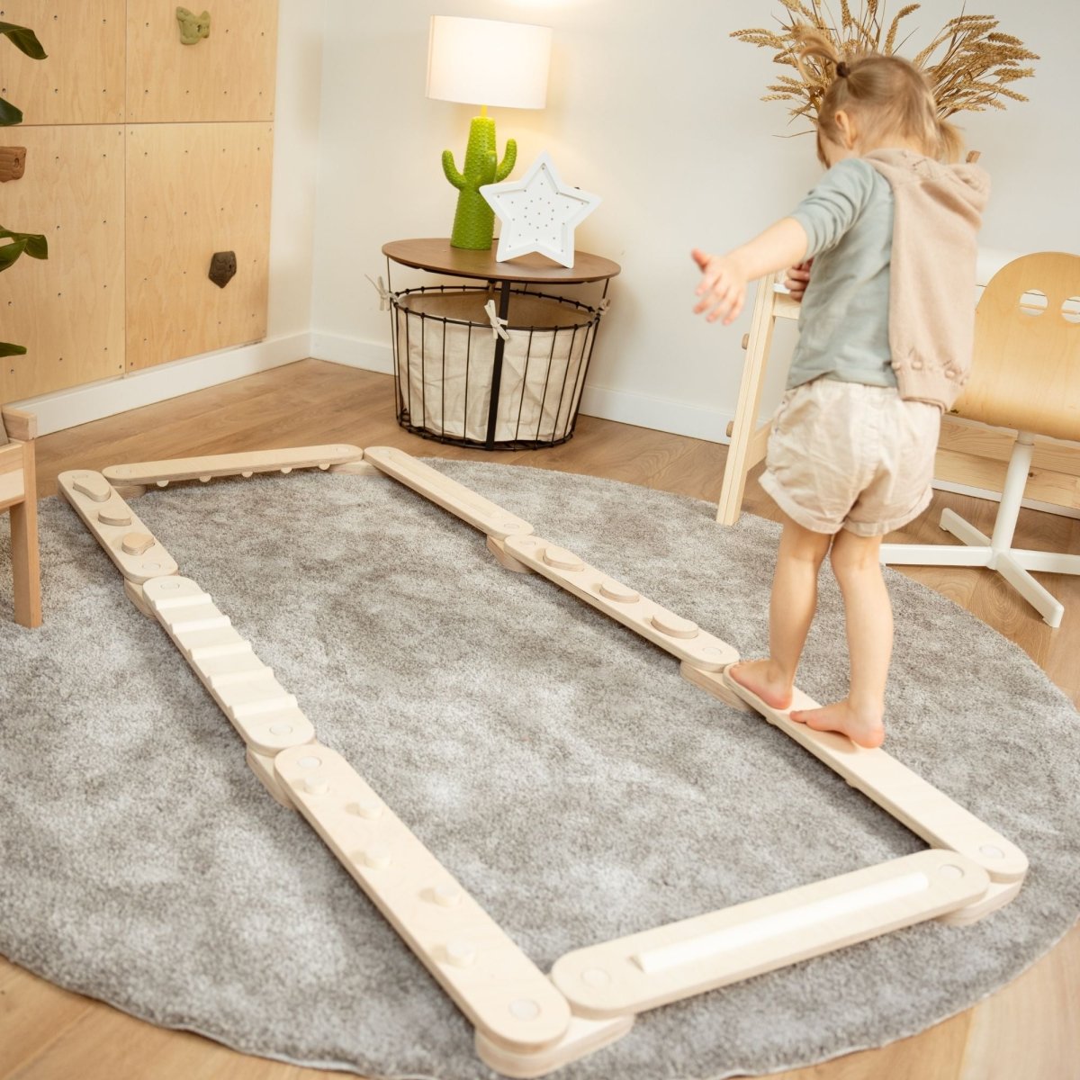 Koppelbares Balancierbalken 8er Set - doppelseitig - Bunt - Juniorito