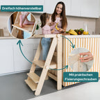 Klappbarer Lernturm aus Holz